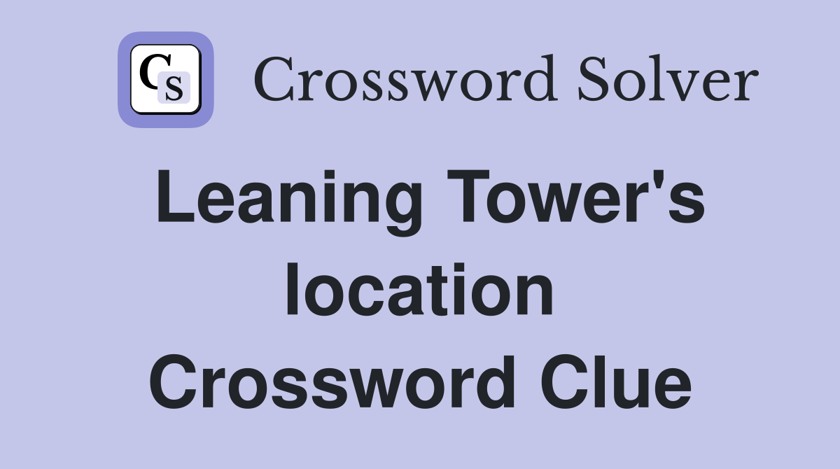 assignment of location crossword clue